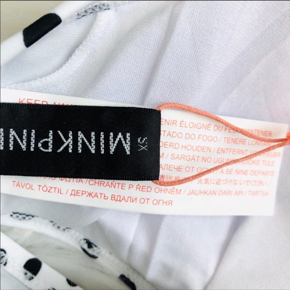 MINKPINK - black and white polka dot bathing suit - Picture 5 of 6